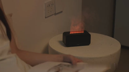 Mini Difusor de Aromas con Efecto Llama LED
